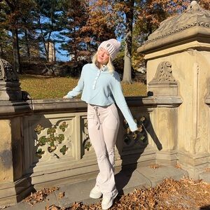 Fp movement adjustable waist tie flare yoga pants